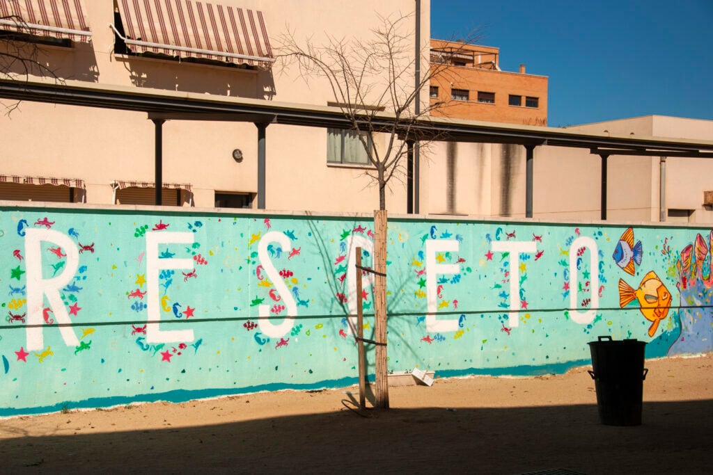 Detalle del CEIP La Garena, en Alcalá de Henares.