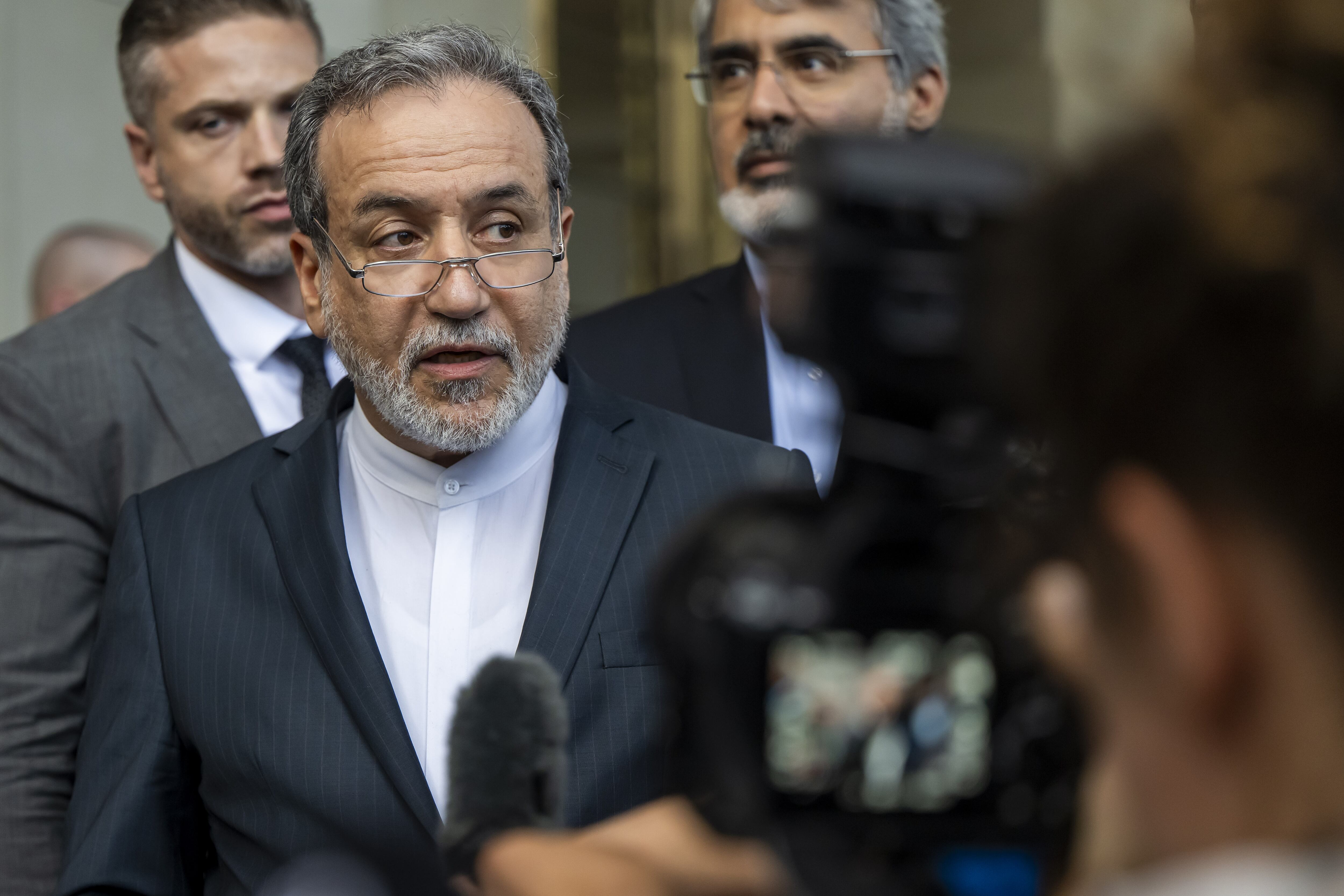 El ministro de Exteriores irání, Abbas Araghchi, el pasado viernes en Suiza