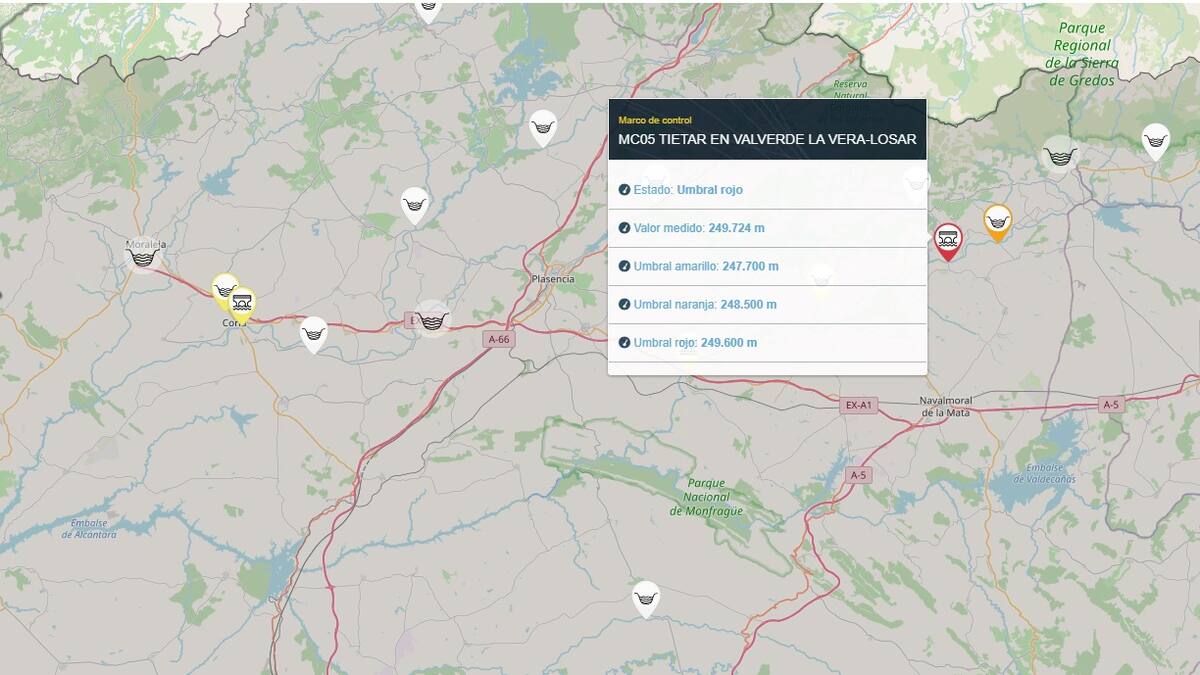 "Martinho" deja rachas de viento de 102 kilómetros por hora en Brozas