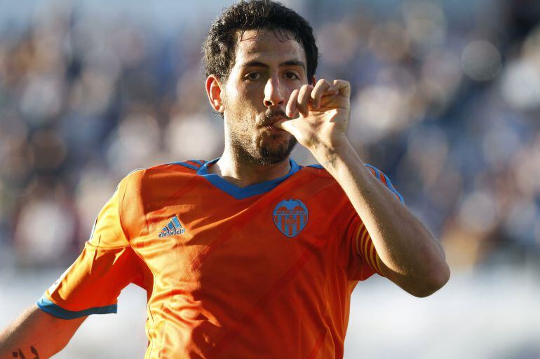 Dani Parejo celebra su gol ante el Celta.