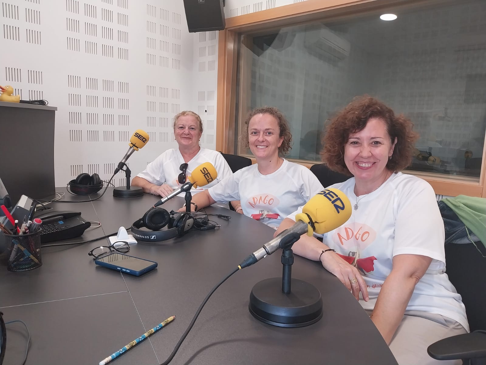 Aurora Cacho, Aurori González y Yolanda Pedrero fundadoras de la asociación ADAGO