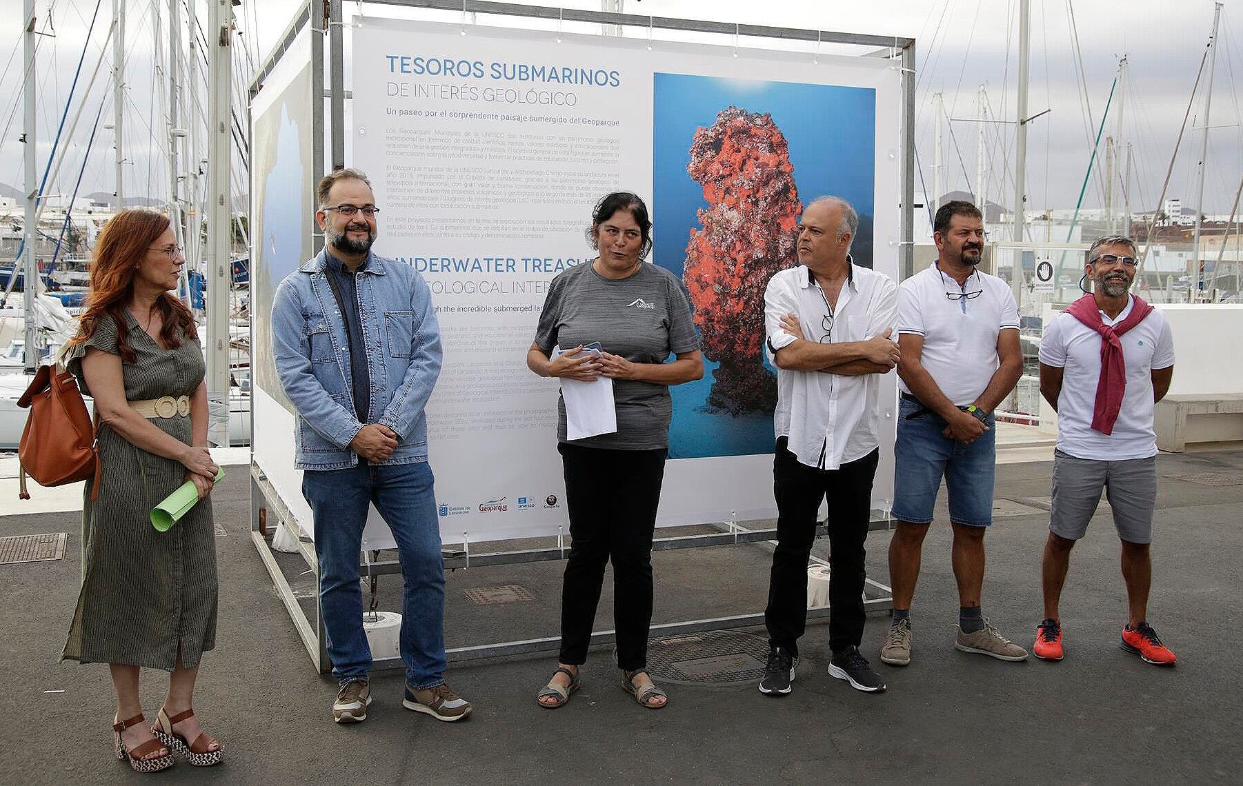 Inauguración este miércoles de la exposición sobre los tesoros sumergidos de Geoparque Lanzarote y Archipiélago Chinijo en Marina Lanzarote.