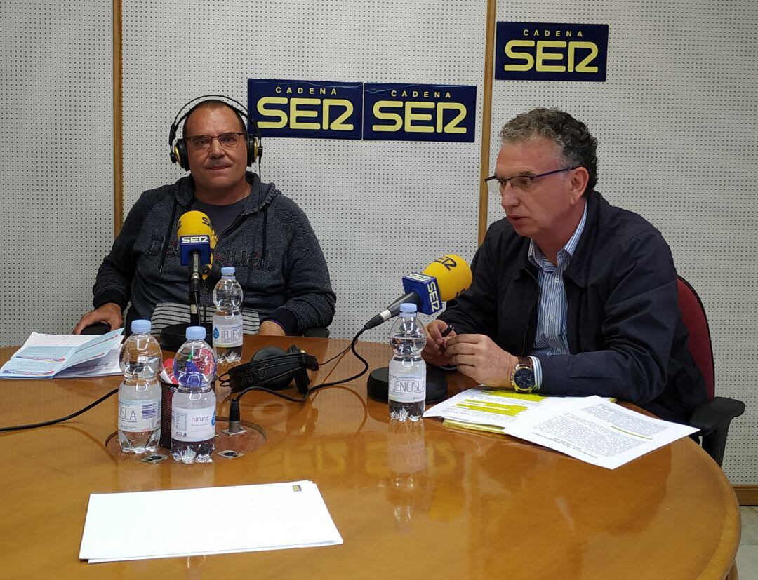 Un momento del debate cara a cara entre Valadés y Quintana