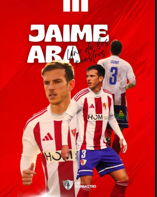 Jaime Ara. Foto: Facebook UD Barbastro