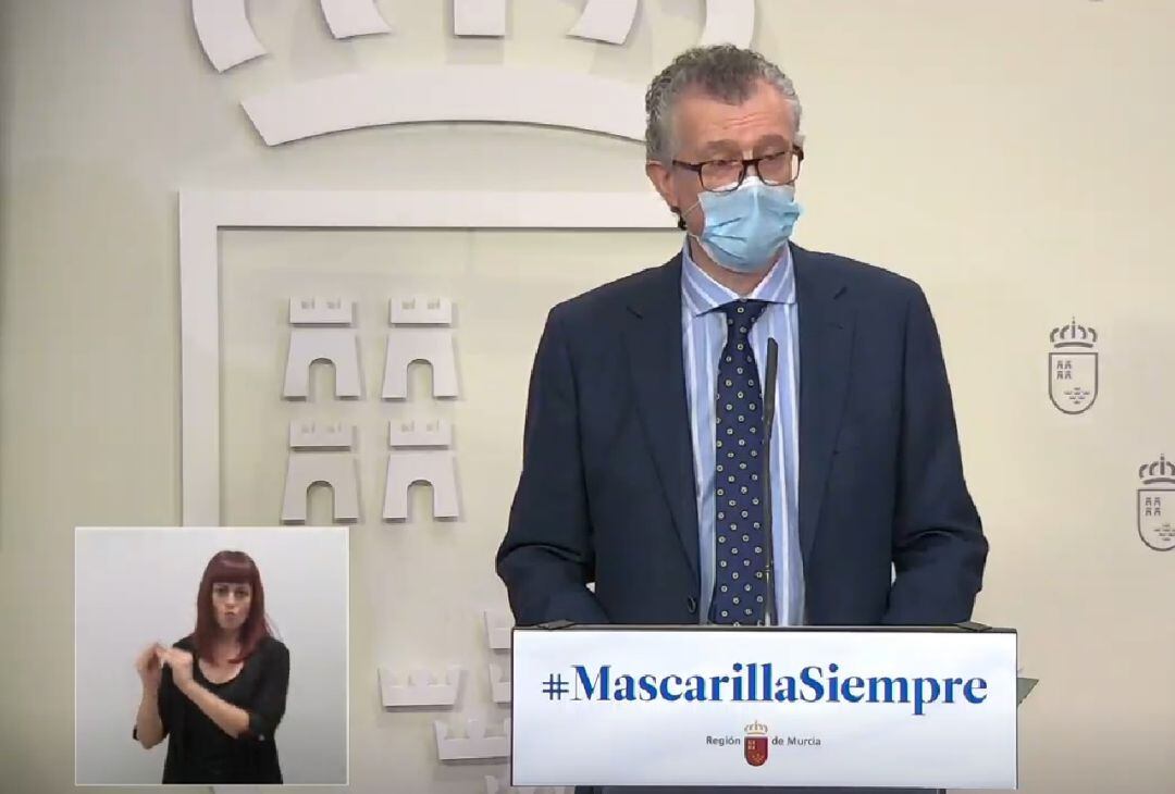 Juan José Pedreño, Consejero de Salud