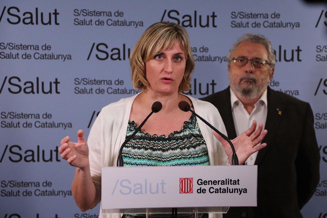 La Consellera de Salut, Alba Vergés, i el Secretari General de Salut, Joan Guix