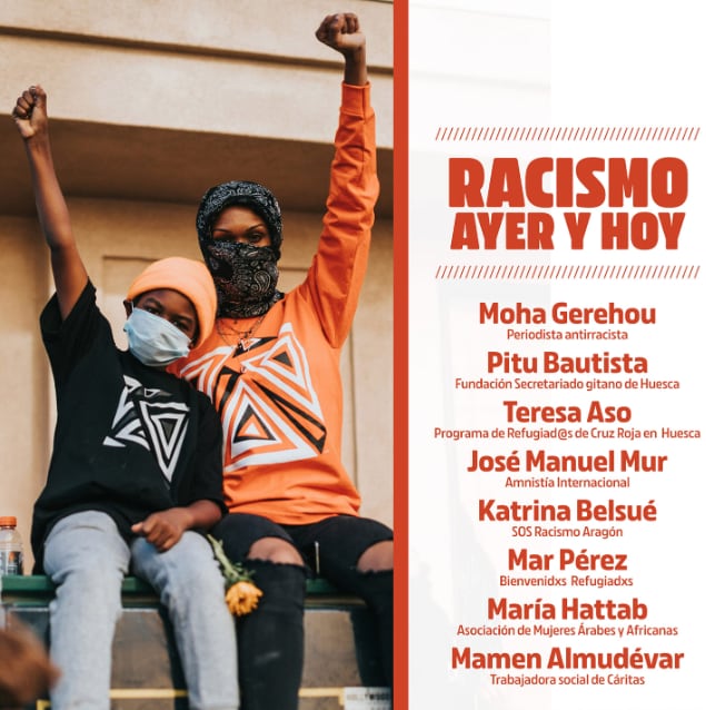 Cartel de la jornada &quot;Racismo ayer y hoy&quot;