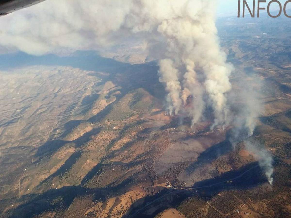 Incendio del Calatraveño en agosto de 2021.