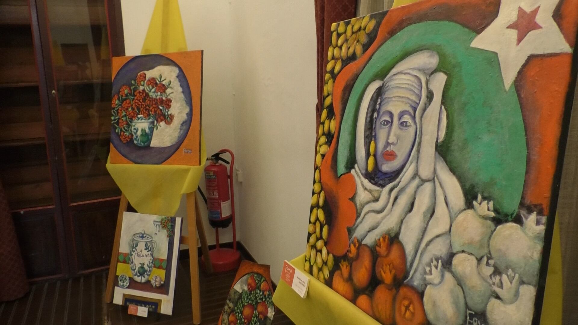 Obras de Fernanda Salmerón expuestas en La Calahorra