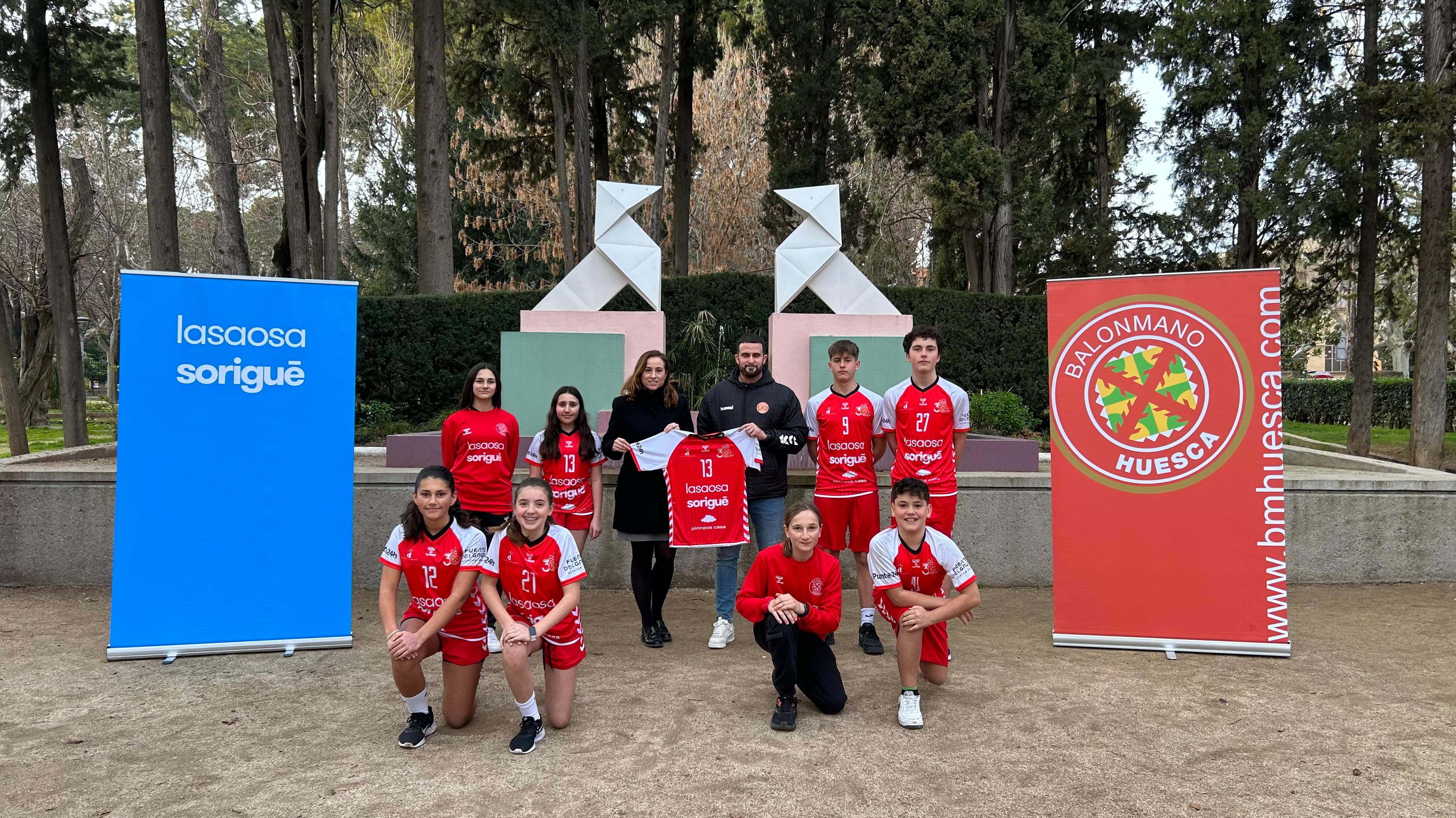 Presentación del patrocinio de la cantera del BM Huesca