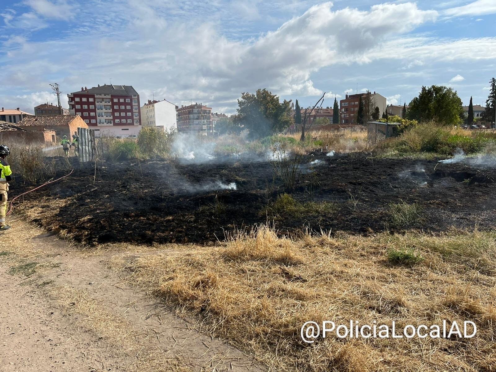 Uno de los incendios