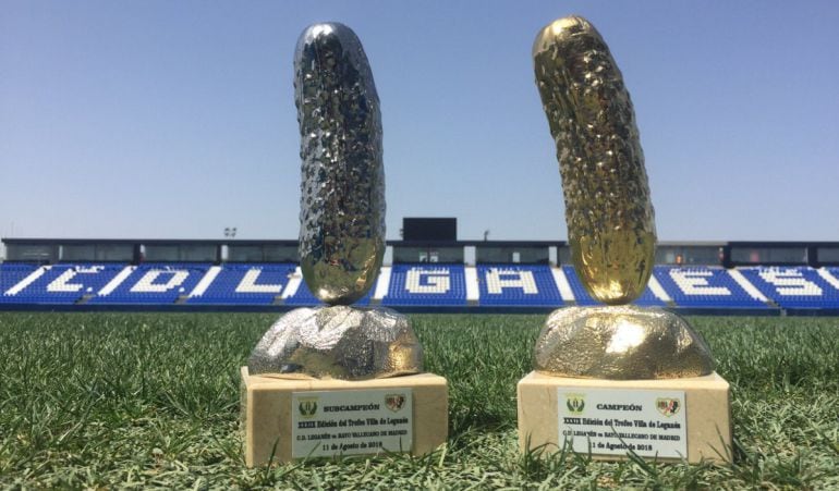 El Leganés hará honor a la tradición pepinera de la ciudad con este trofeo.