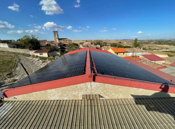 Placas solares del proyecto Guzmán Renovable