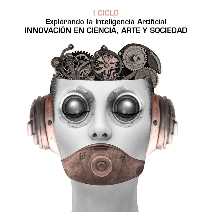 Cartel del ciclo sobre inteligencia artificial que se celebra en el IEA