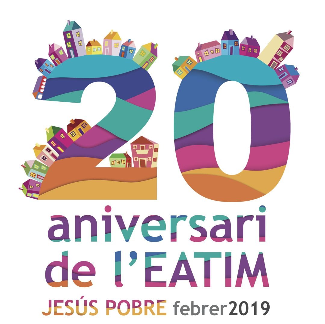 Cartel anunciador del XX aniversario de la EATIM de Jesús Pobre.