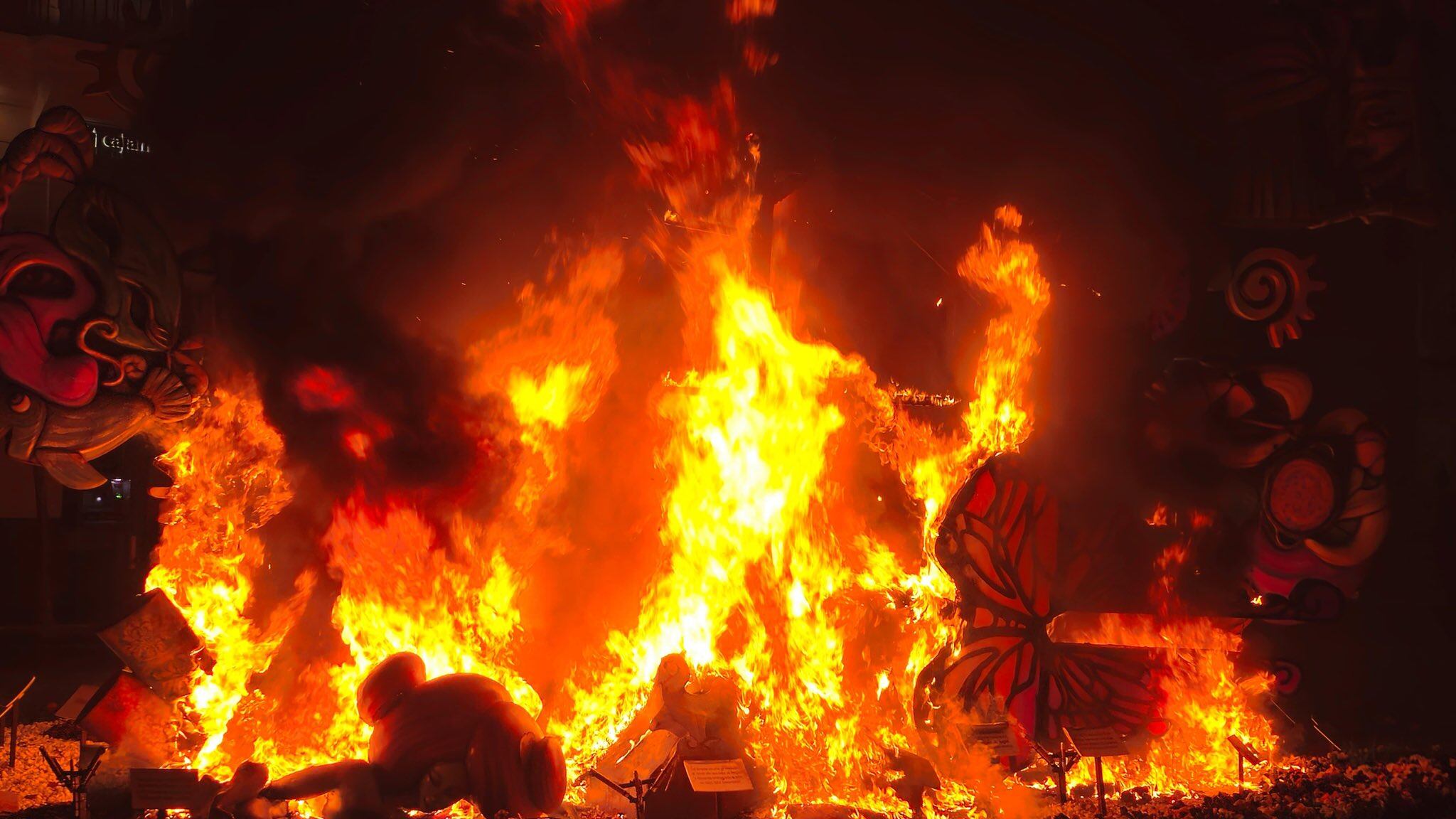 &#039;Cremà de la foguera&#039; en Murcia