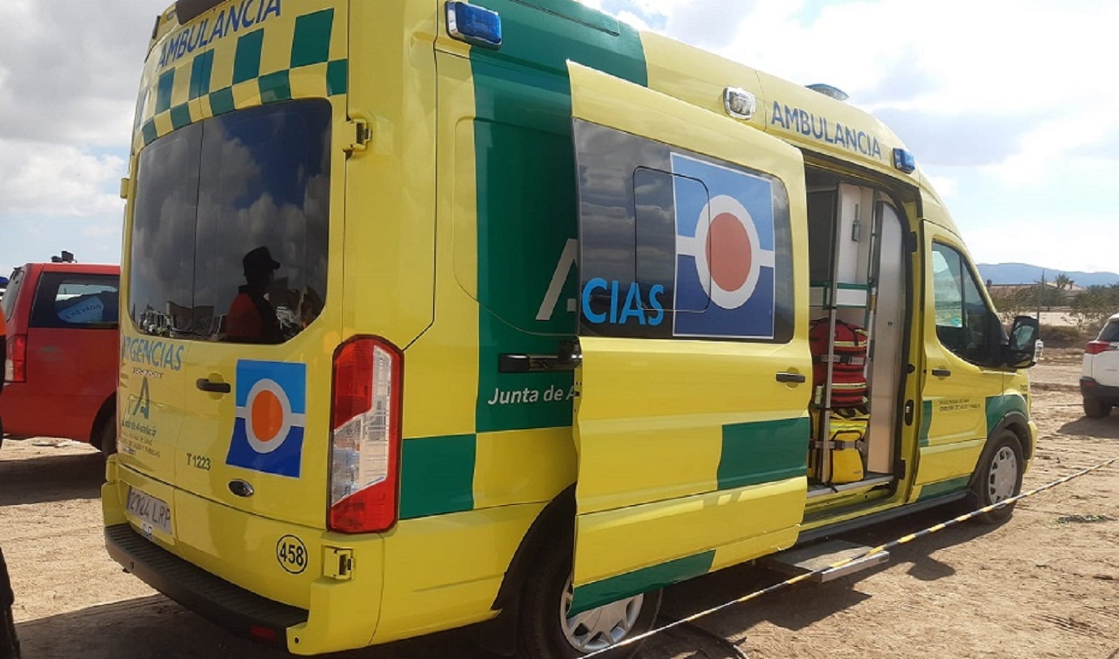 Ambulancia del servicio de emergencias de Andalucía.