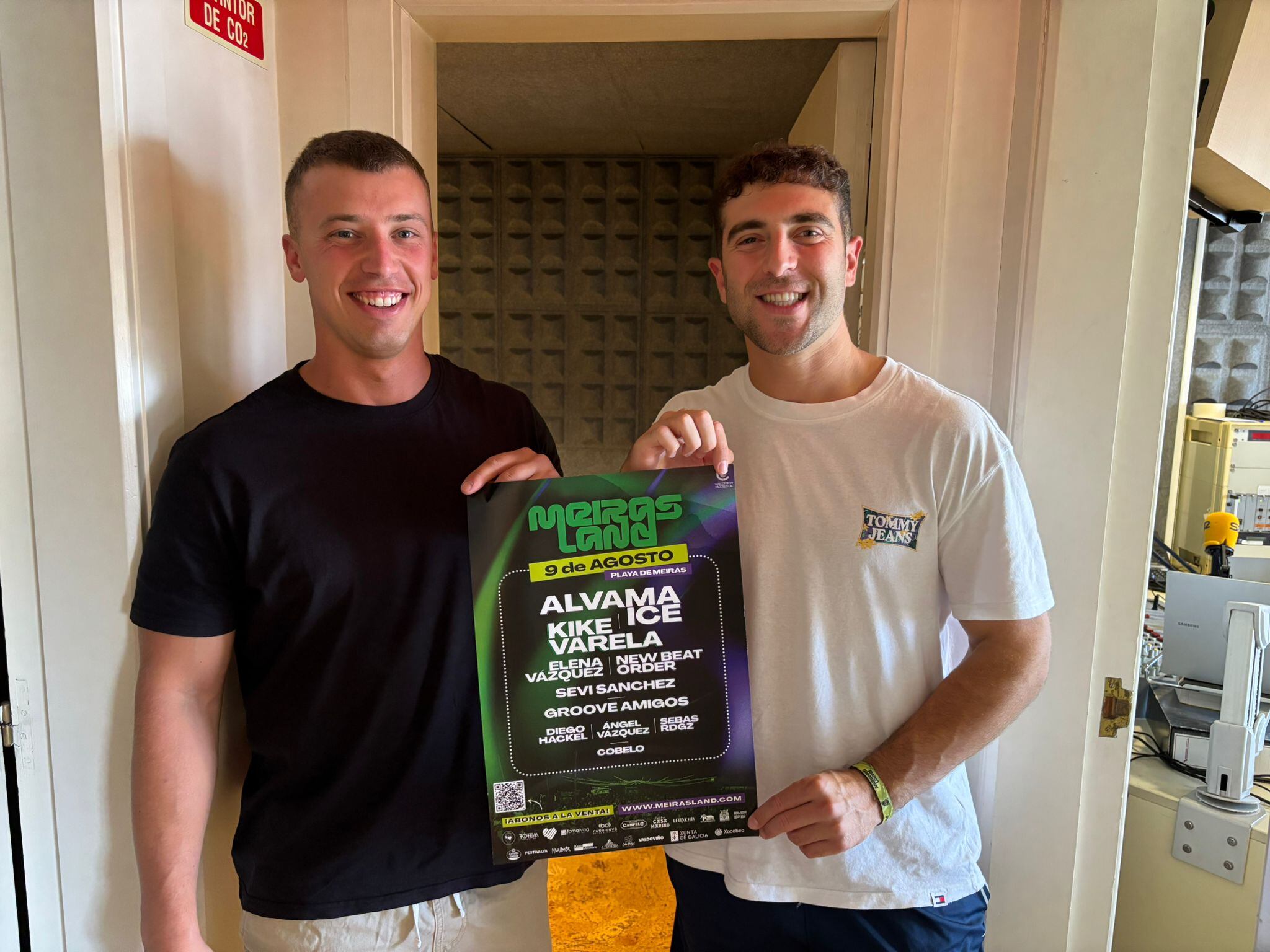 Iván Freire y Omar Ismail, organizadores del Meirasland (foto: Cadena SER)