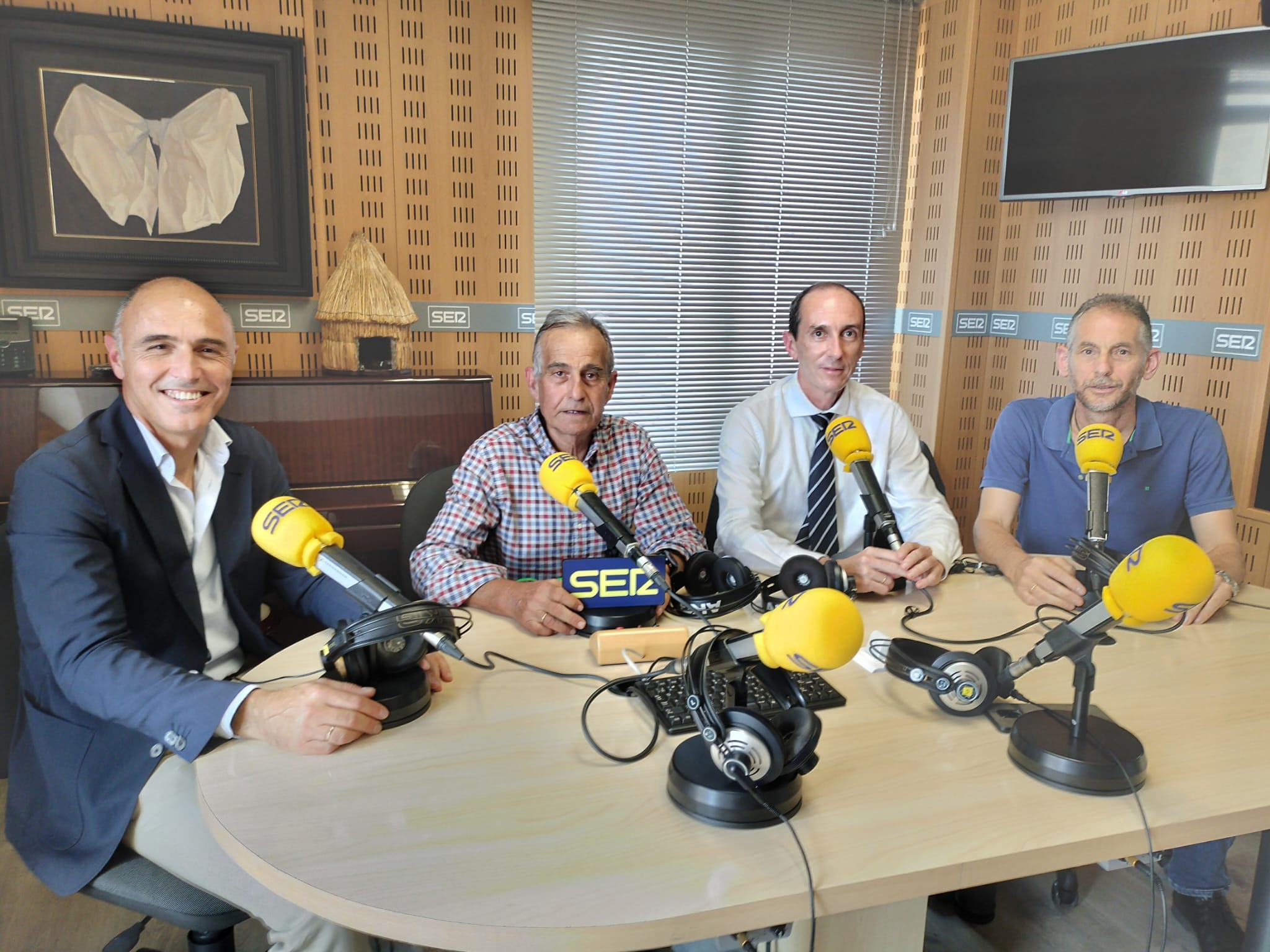 José Antonio Pajuelo, Eduardo Subirán, Raúl Montero y Chema Mateos, cuatro grandes del Club Maratón Badajoz.