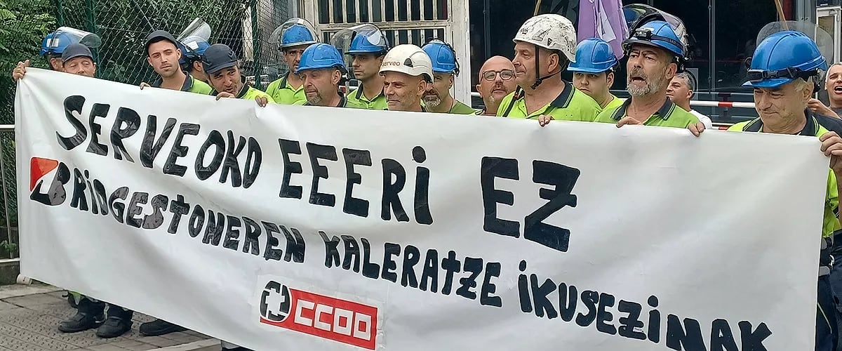 Manifestación de los trabajadores de Serveo. Imagen de archivo.