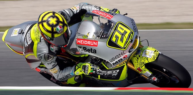 Iannone rueda en Montmeló