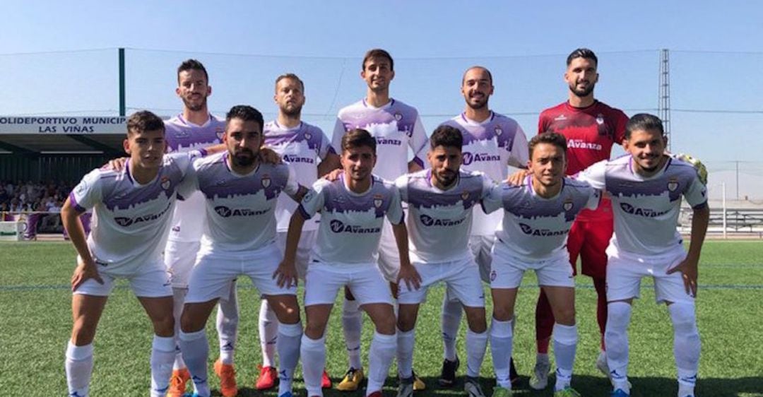 Alineación del Real Jaén en el partido contra el Huétor Vega.