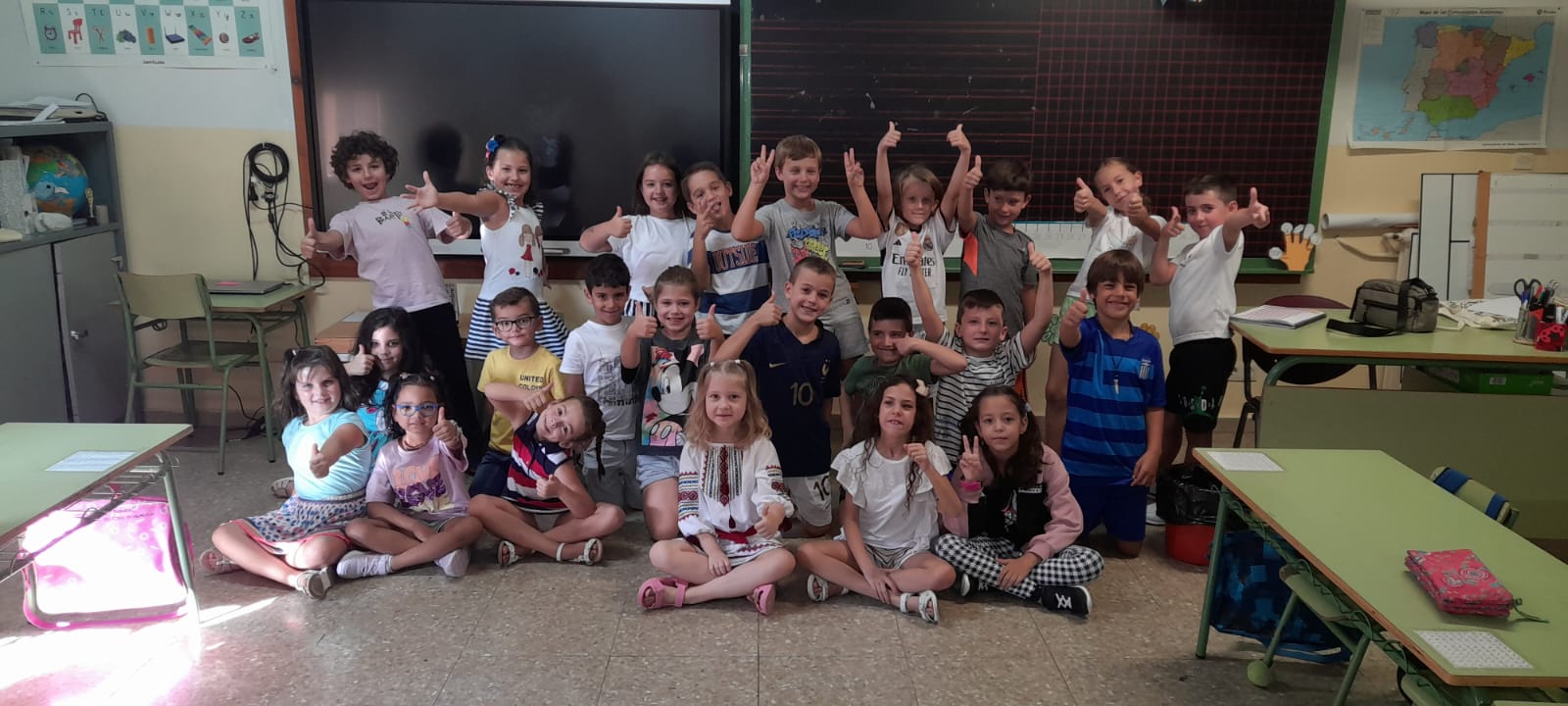 Primer día de clase para los alumnos del colegio Santo Tomás de Villanueva de Ciudad Real