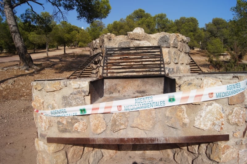 Área recreativa en Sierra Espuña en el municipio de Totana