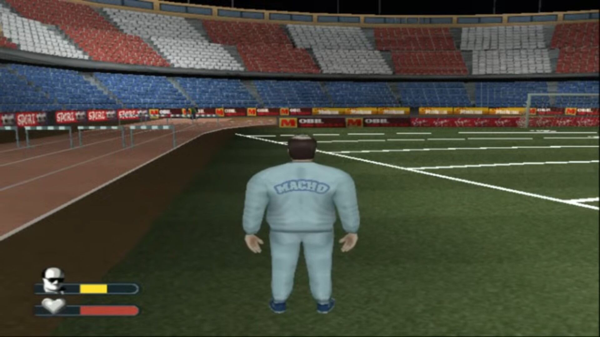 José Luis Torrente en el estadio Vicente Calderón