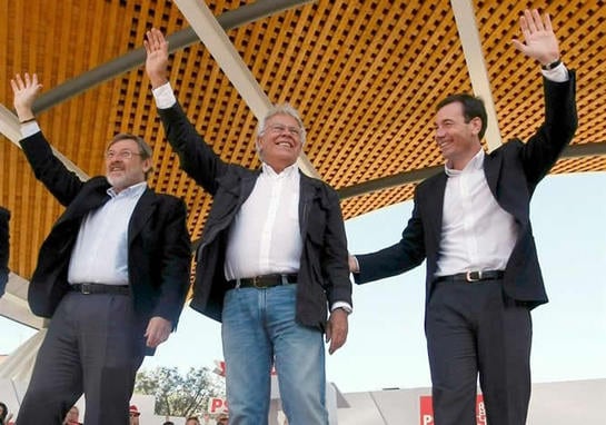 El ex presidente del Gobierno ha compartido mitin electoral con Jaime Lissavetzky y Tomás Gómez en Aluche