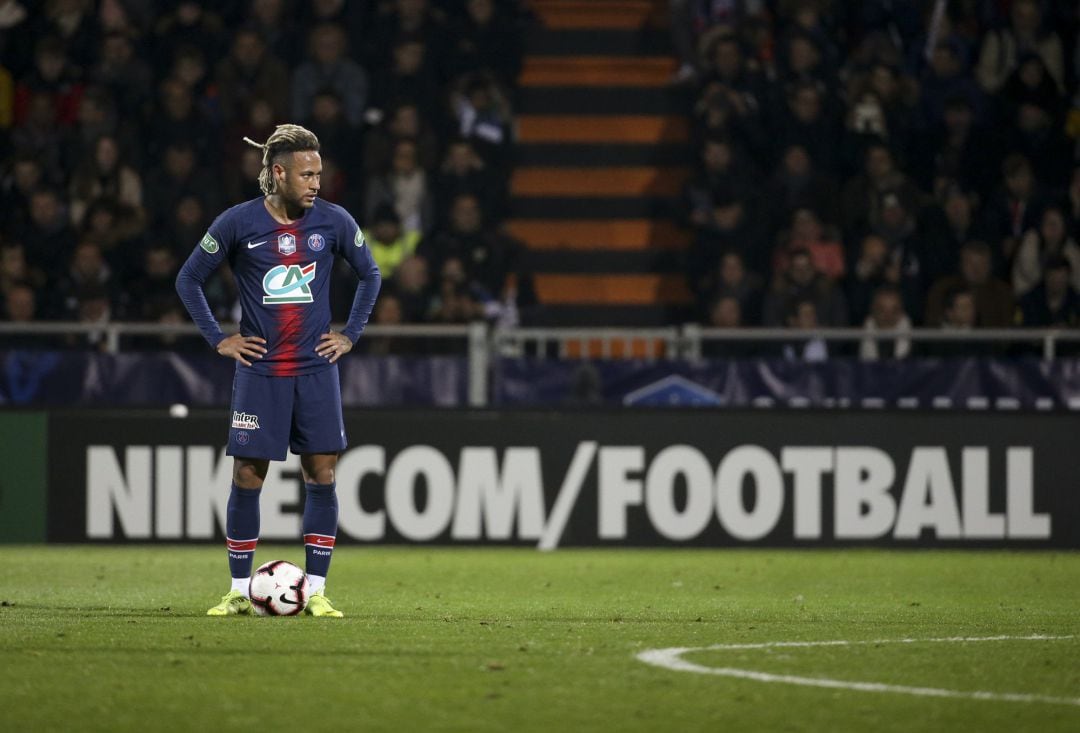 Neymar, durante el partido. 