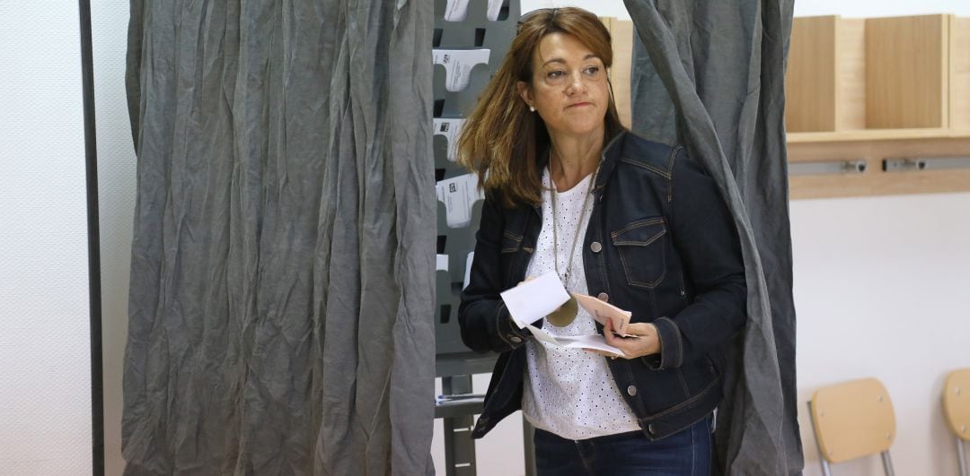 Imagen de archivo de Soraya Rodríguez durante una jornada electoral