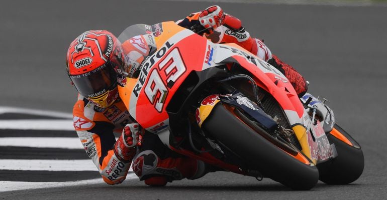 Marc Márquez, en el circuito de Silverstone