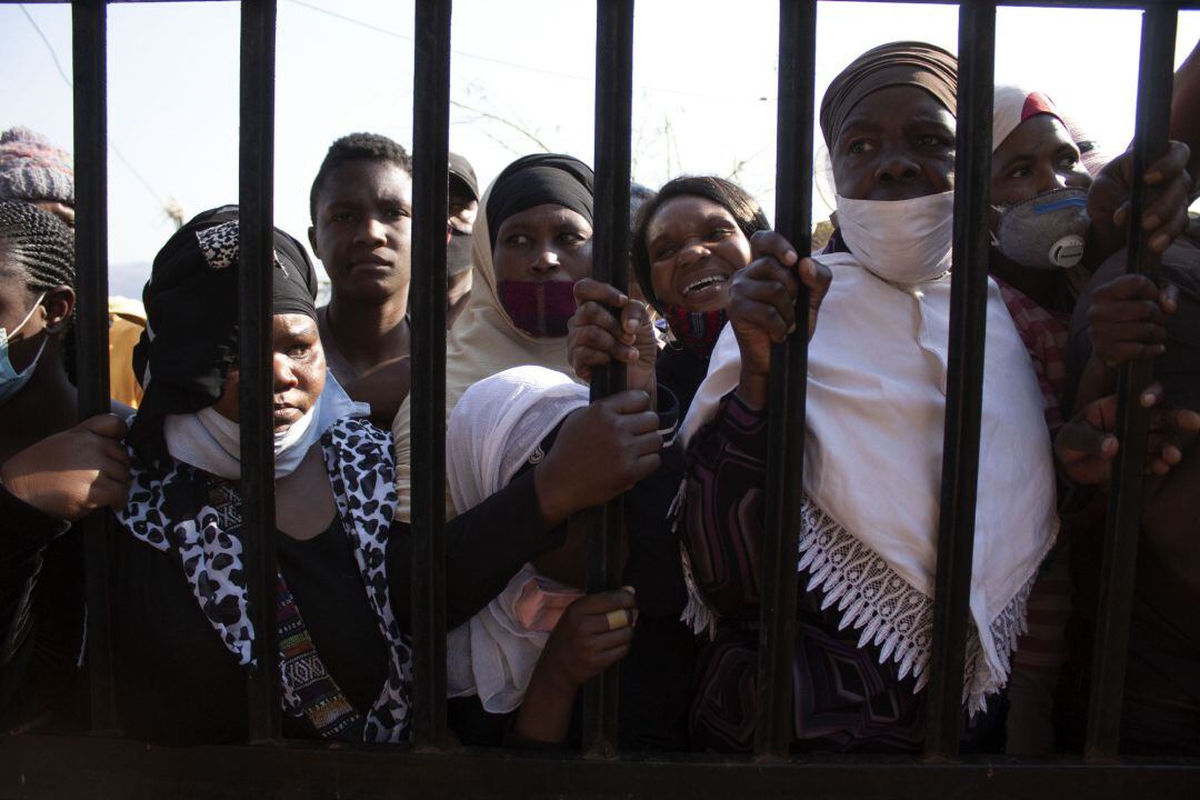 Reparto de alimentos en Pretoria, Sudáfrica