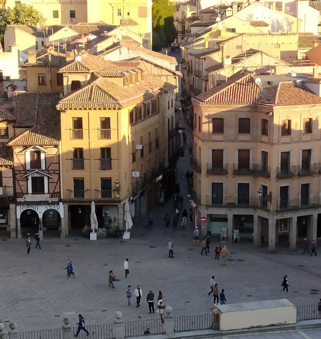 Plaza del Azoguejo de Segovia.