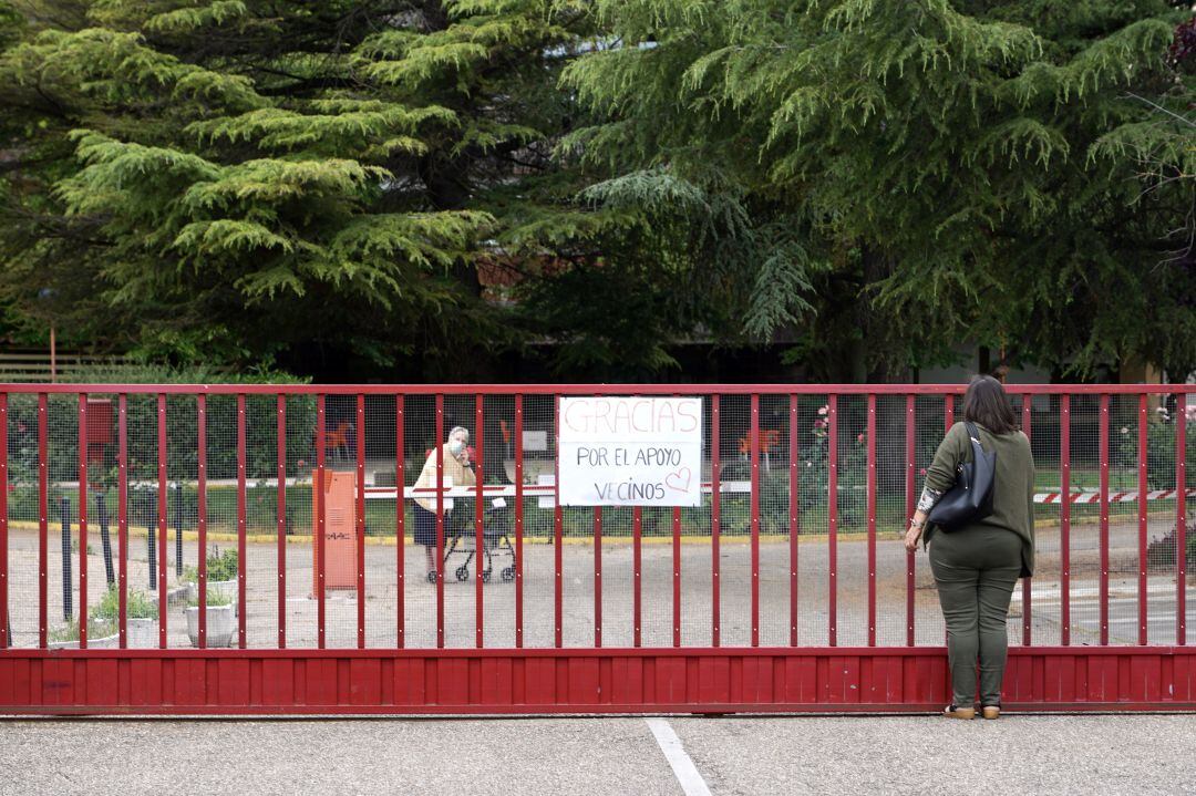 Visita a distancia en una residencia de ancianos