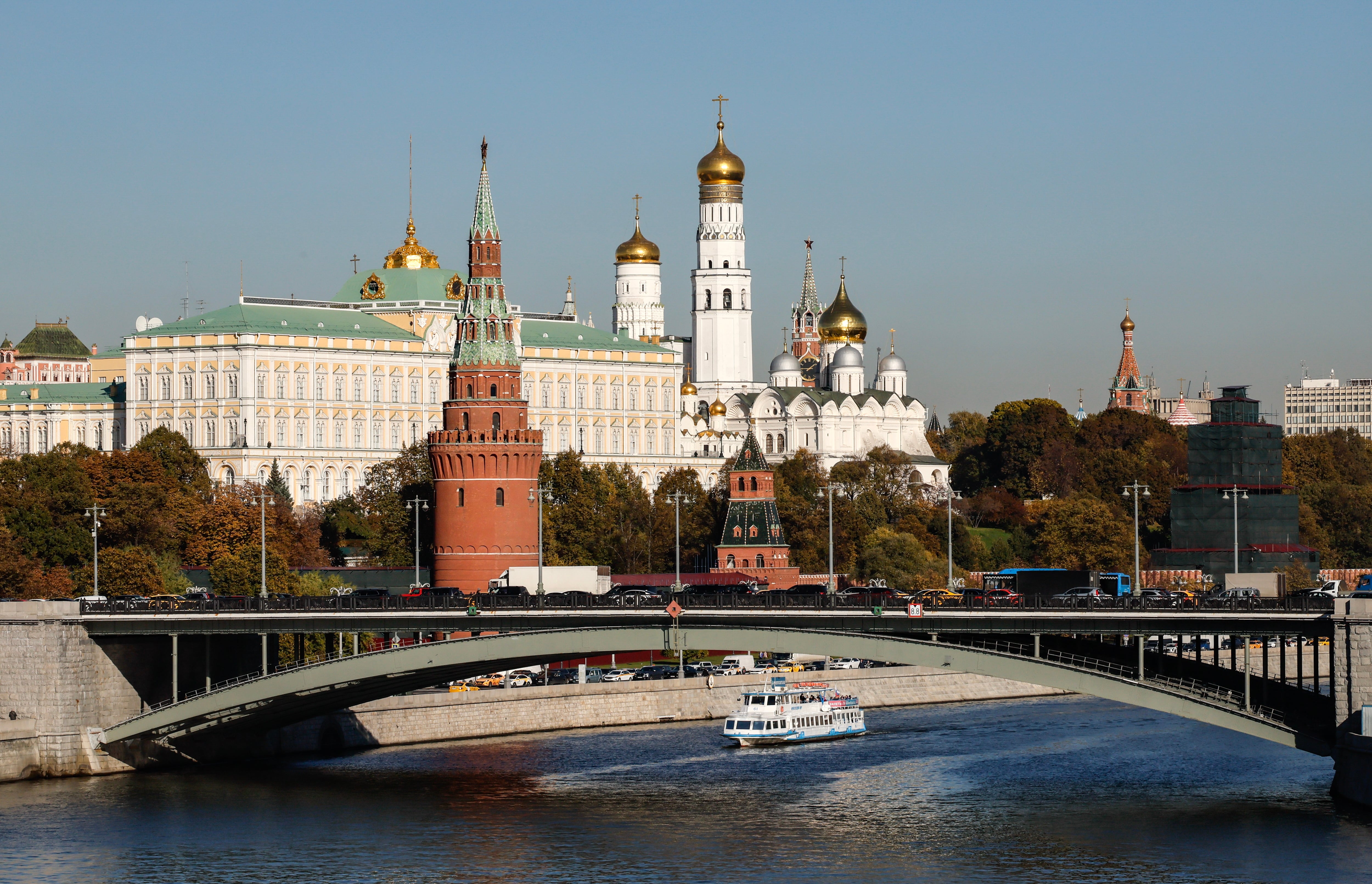 Vista del Kremlin en Moscú.