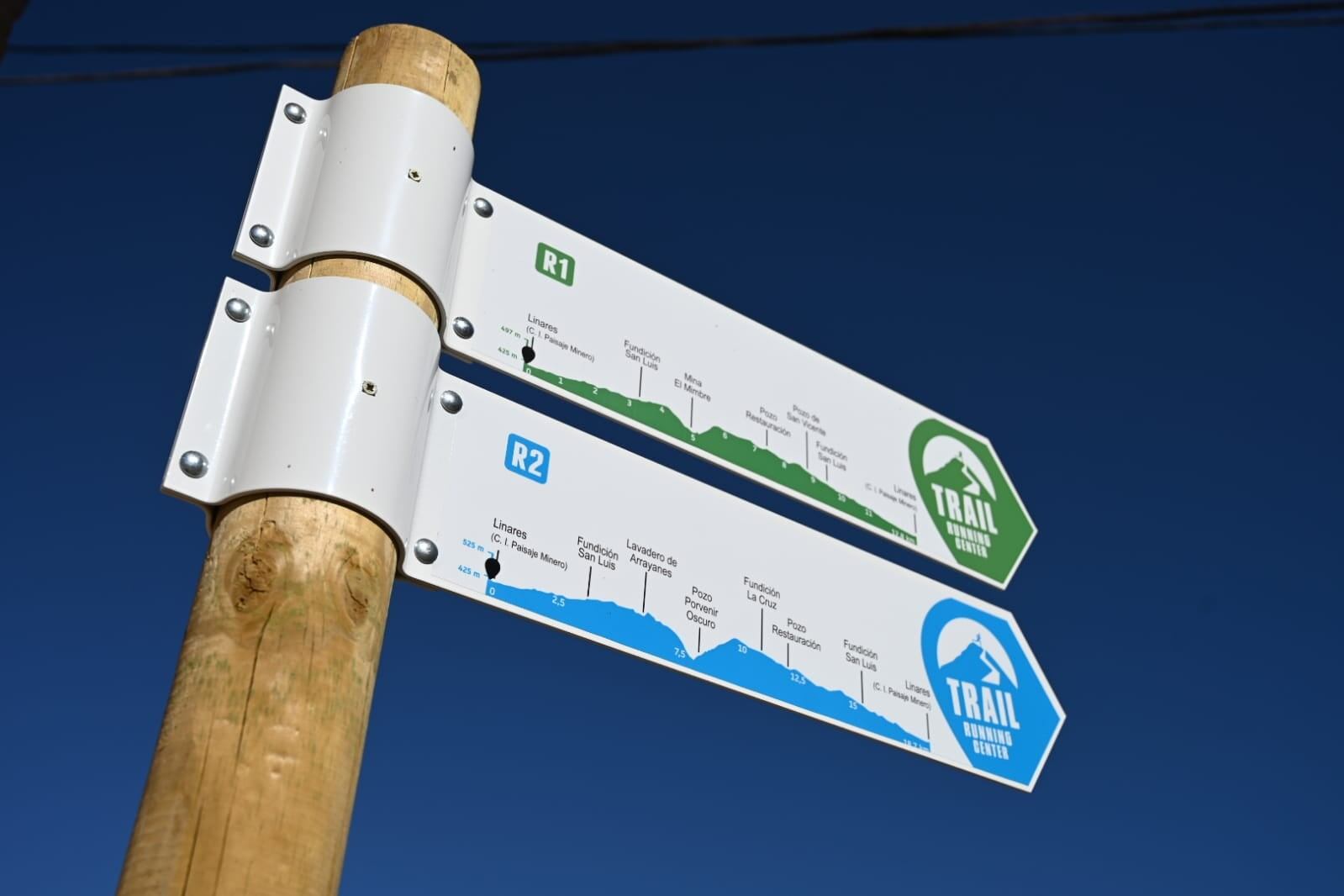 Señalización para la práctica del "Trail Running".