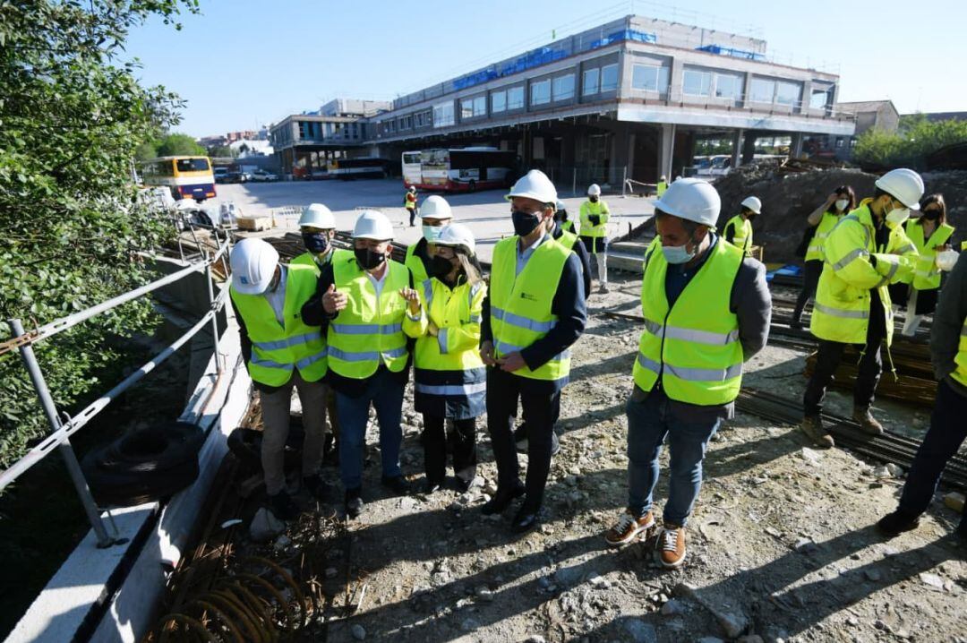 Obras de reforma de la estación de autobuses de Pontevedra