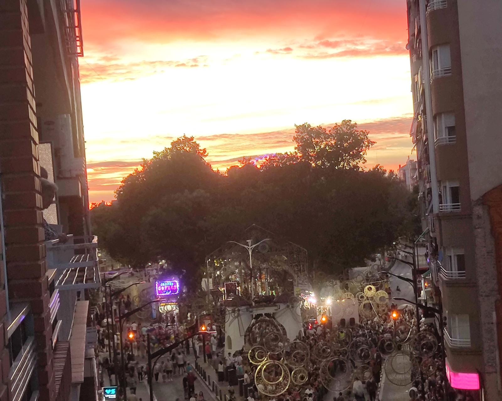 Panorámica desde una vivienda junto al Molino de la Feria
