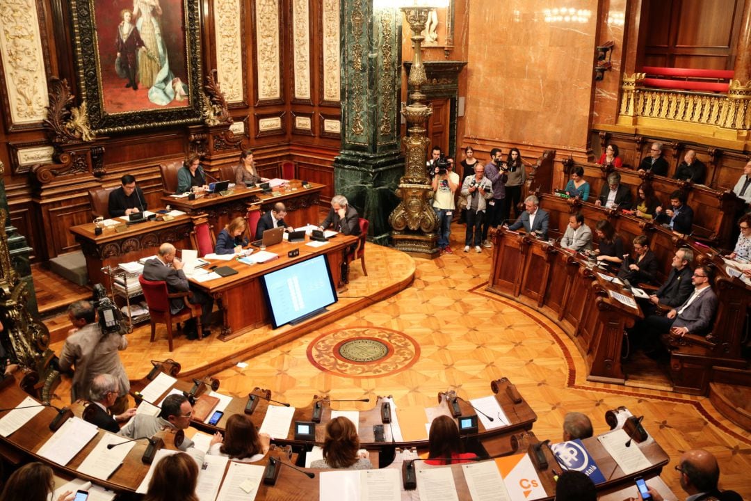 Imasgen del pleno de hoy del Ayuntamiento de Barcelona