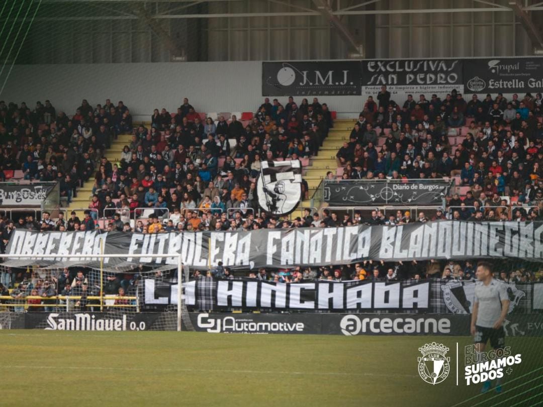 Afición del Burgos C.F. en El Plantío