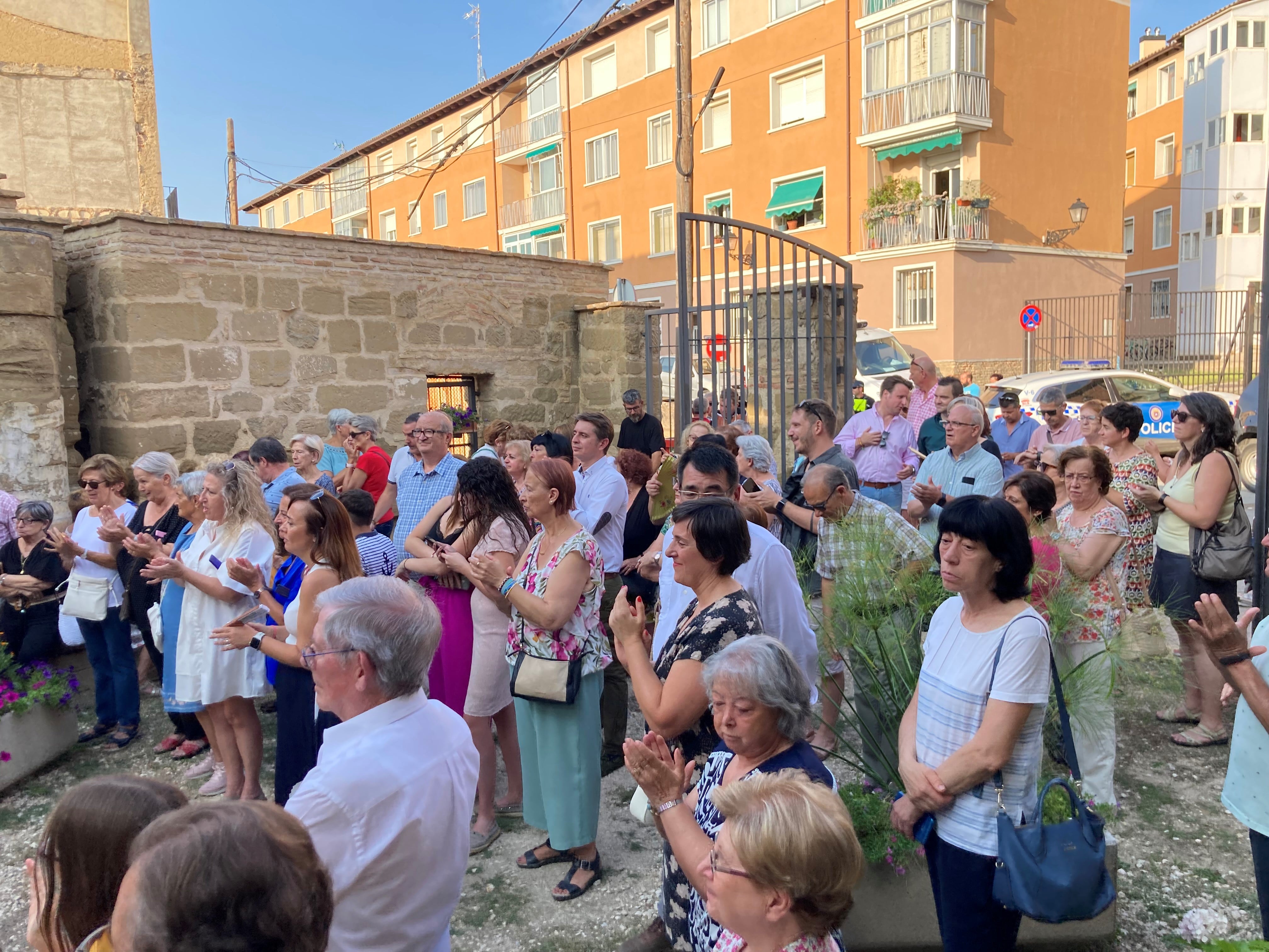 Participantes en la fiesta de "La Malena" este sábado en Huesca