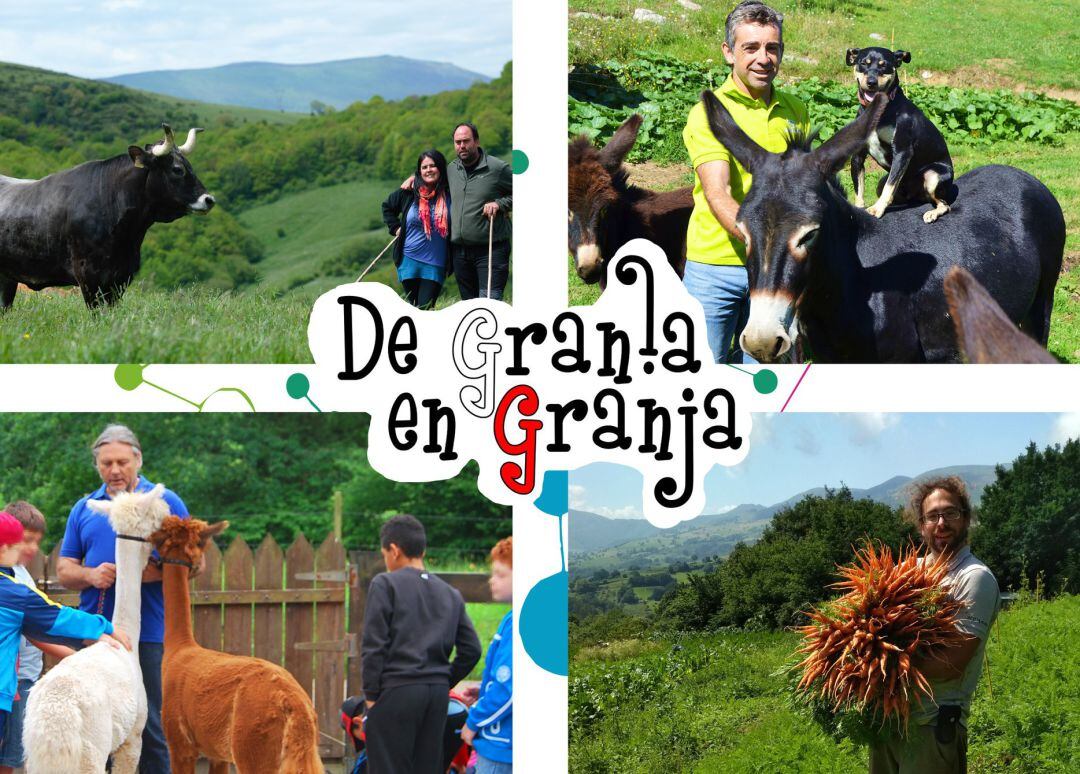 Algunos de los productores que se han sumado al proyecto &#039;De Granja en Granja&#039;.