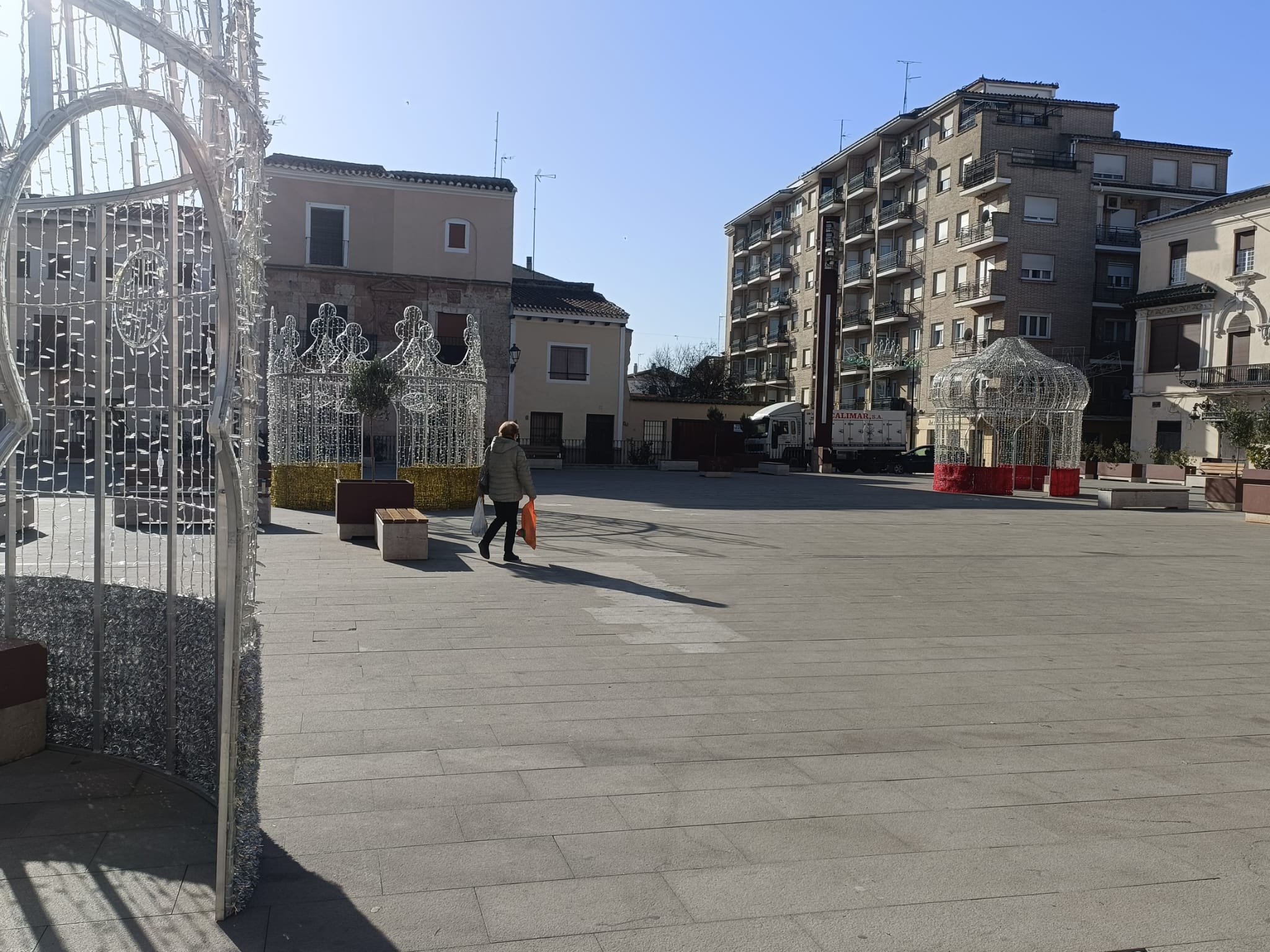 Alumbrado navideño preparado en Villarrobledo