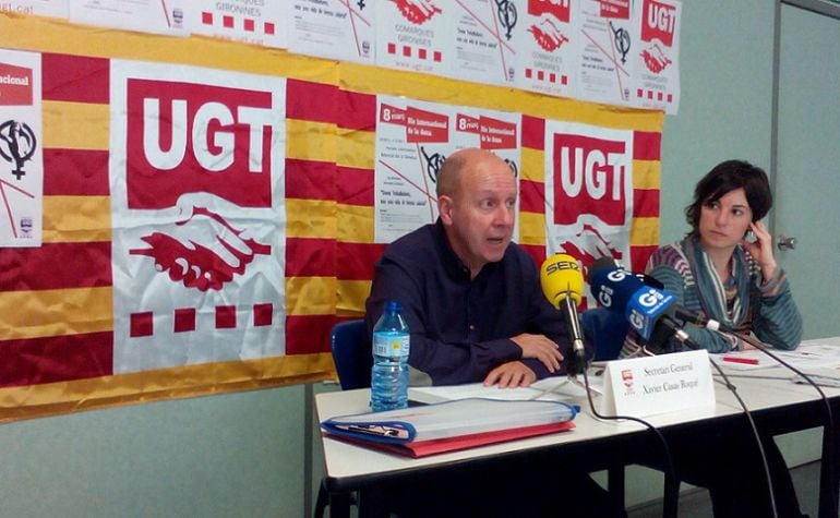 Casas en un moment de la roda de premsa.