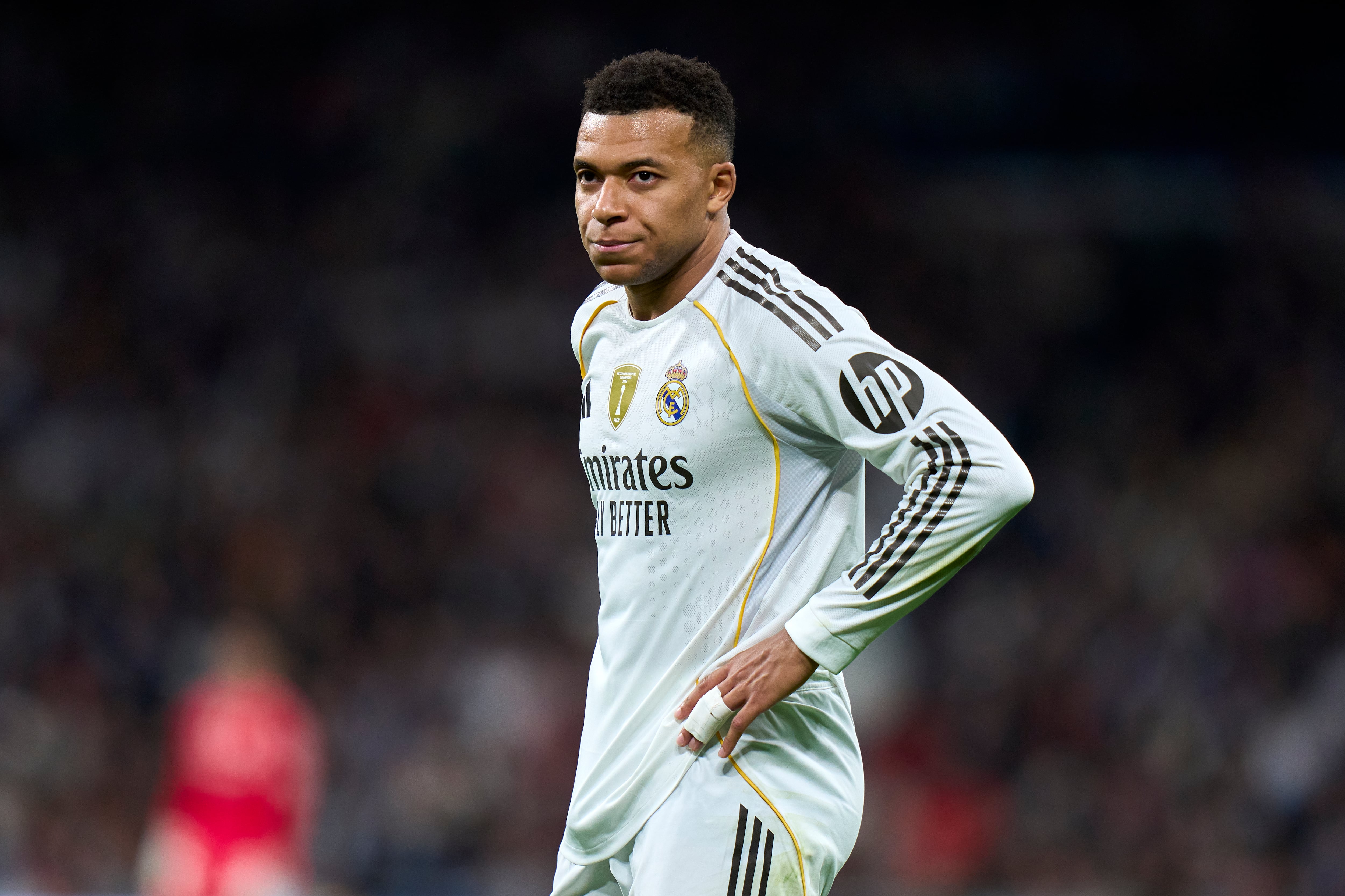 Kylian Mbappé, en el Real Madrid-Celta de Vigo de LaLiga