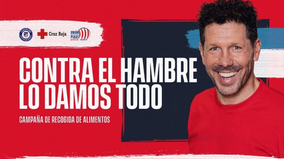 Diego Simeone es la cara visible de la campaña