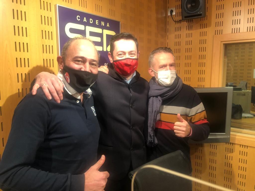 Pedro Montoya, Ángel Rituerto y Juanma Uruñuela