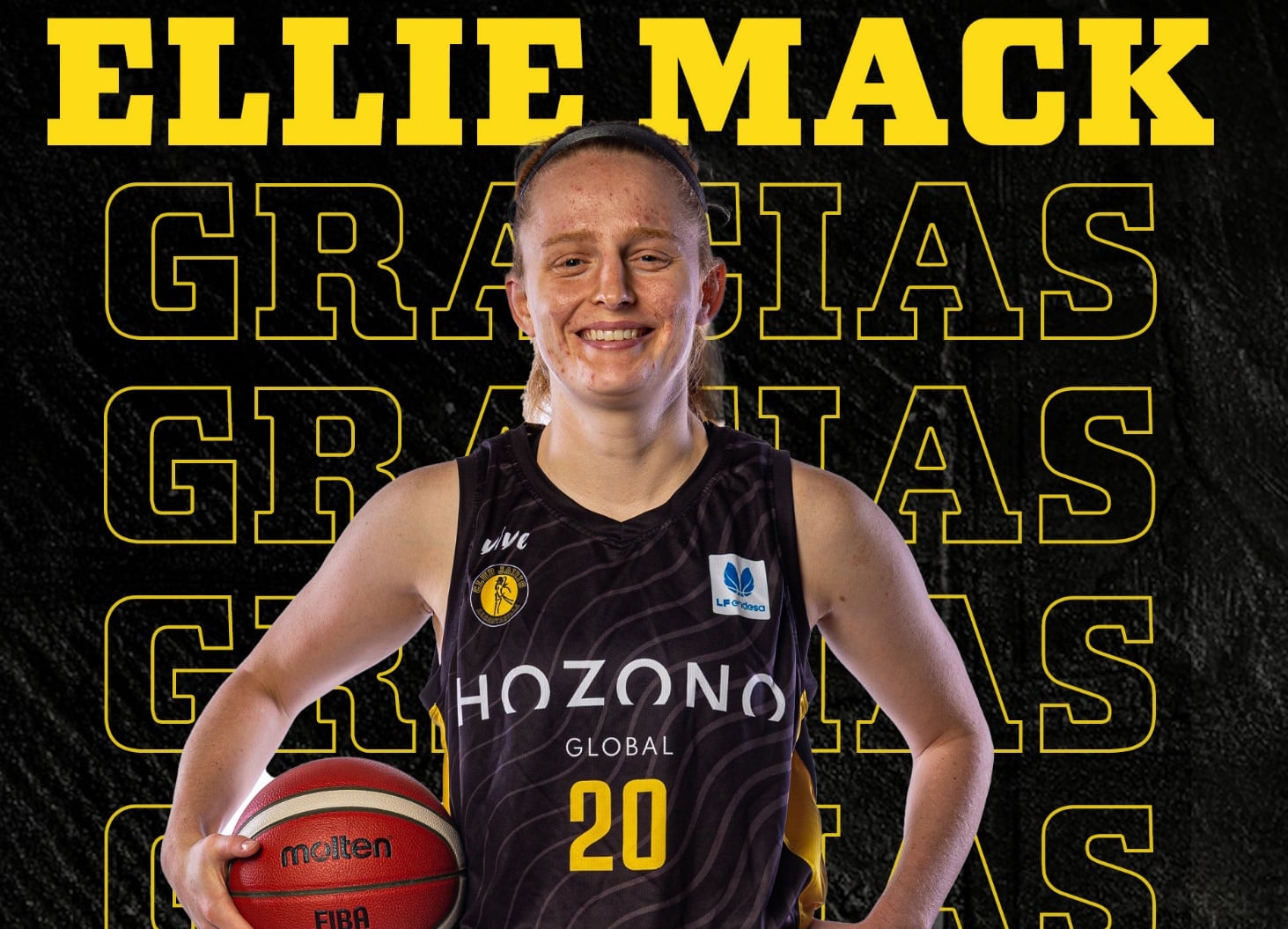 Ellie Mack en su cartel de despedida